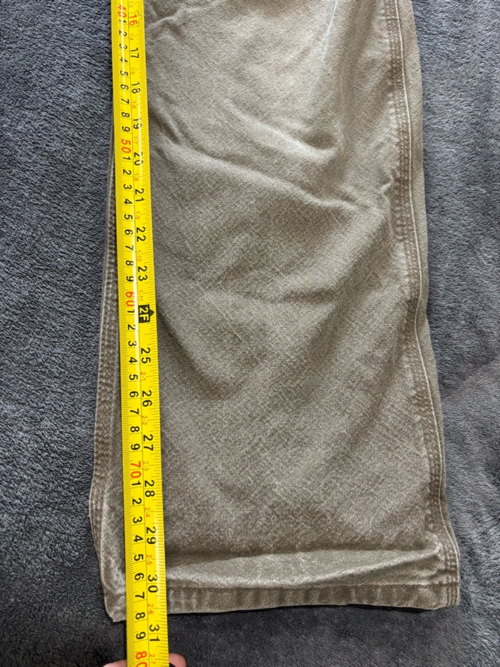 Carhartt Men's Canvas Pants 32x32 Duck Utility Work Relaxed Fit Light Brown - Picture 8 of 8